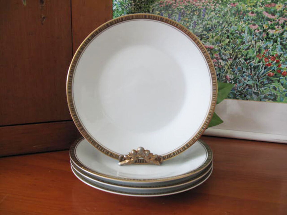 Vintage Noritake Goldlane Salad or Dessert Plates Four Etsy