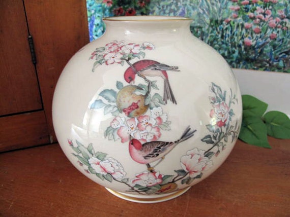 Wohndekor 1984 Lovely Vintage Lenox Serenade Large Globe Vase C