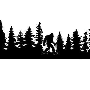 Forest Sasquatch Stencil digital File - Etsy