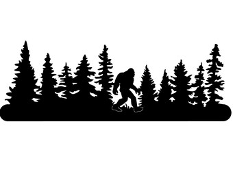 Forest Sasquatch Stencil *Digital File*