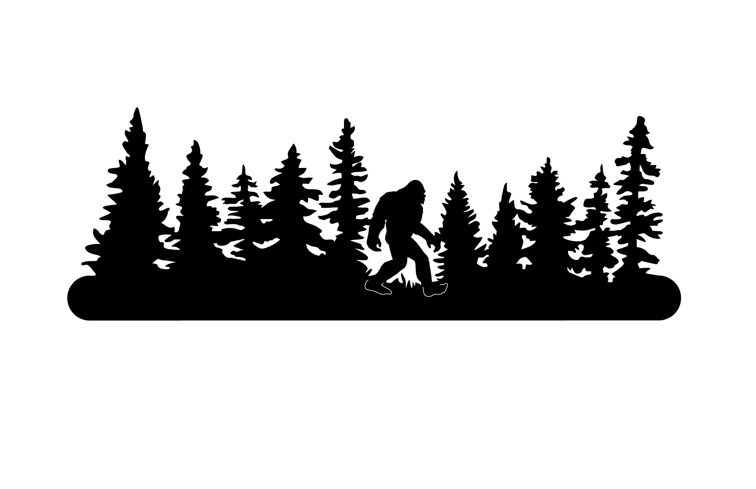 Forest Sasquatch Stencil digital File - Etsy