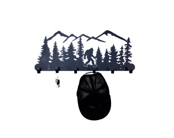 Bigfoot/Sasquatch Forest Hanger with Mountains V2