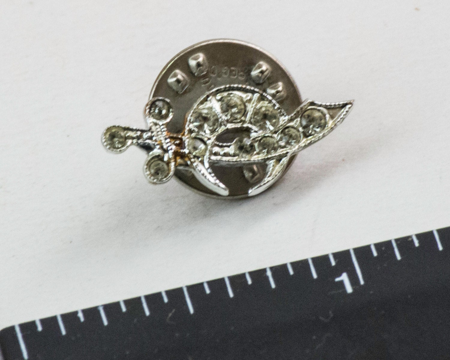 Vintage Tie Pin Shriner S Masonic Symbol In Rhinestones Etsy