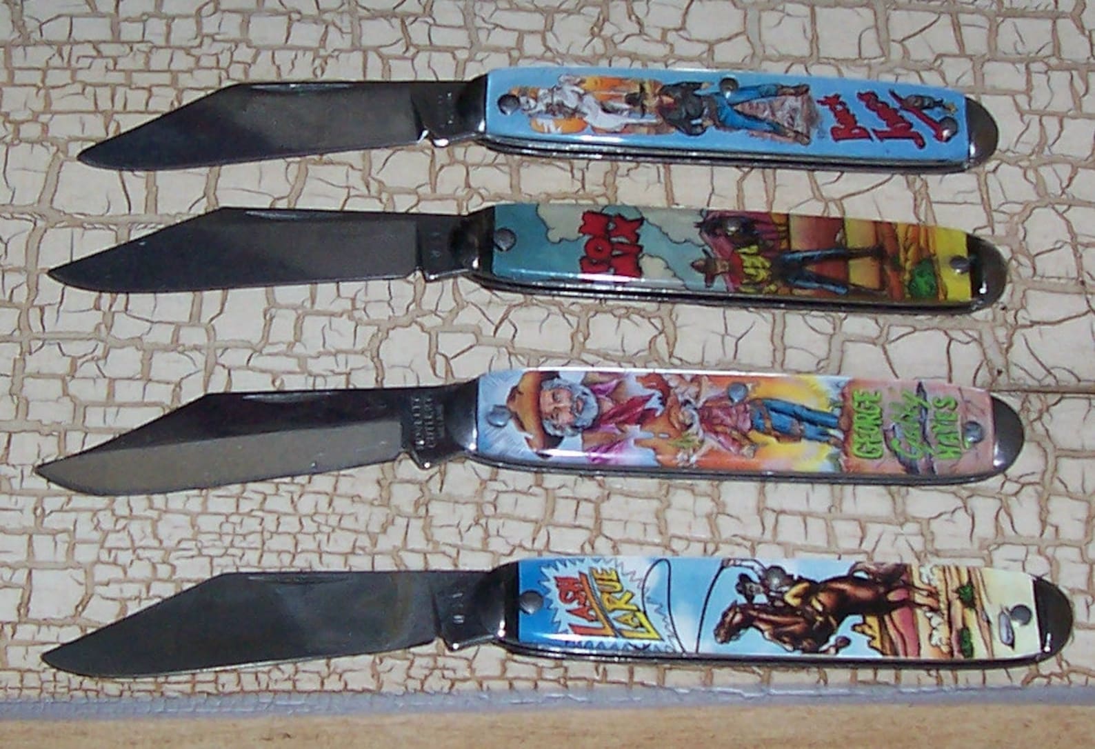 Cowboy Heroes Vintage Novelty Pocket Knife Set Etsy