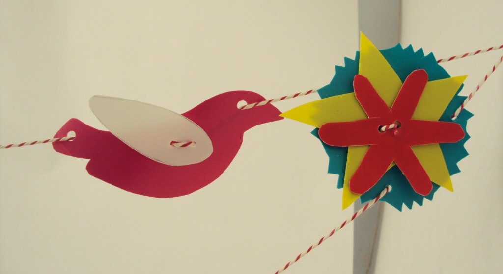 Festive Garland Bunting 2.2 m long Etsy