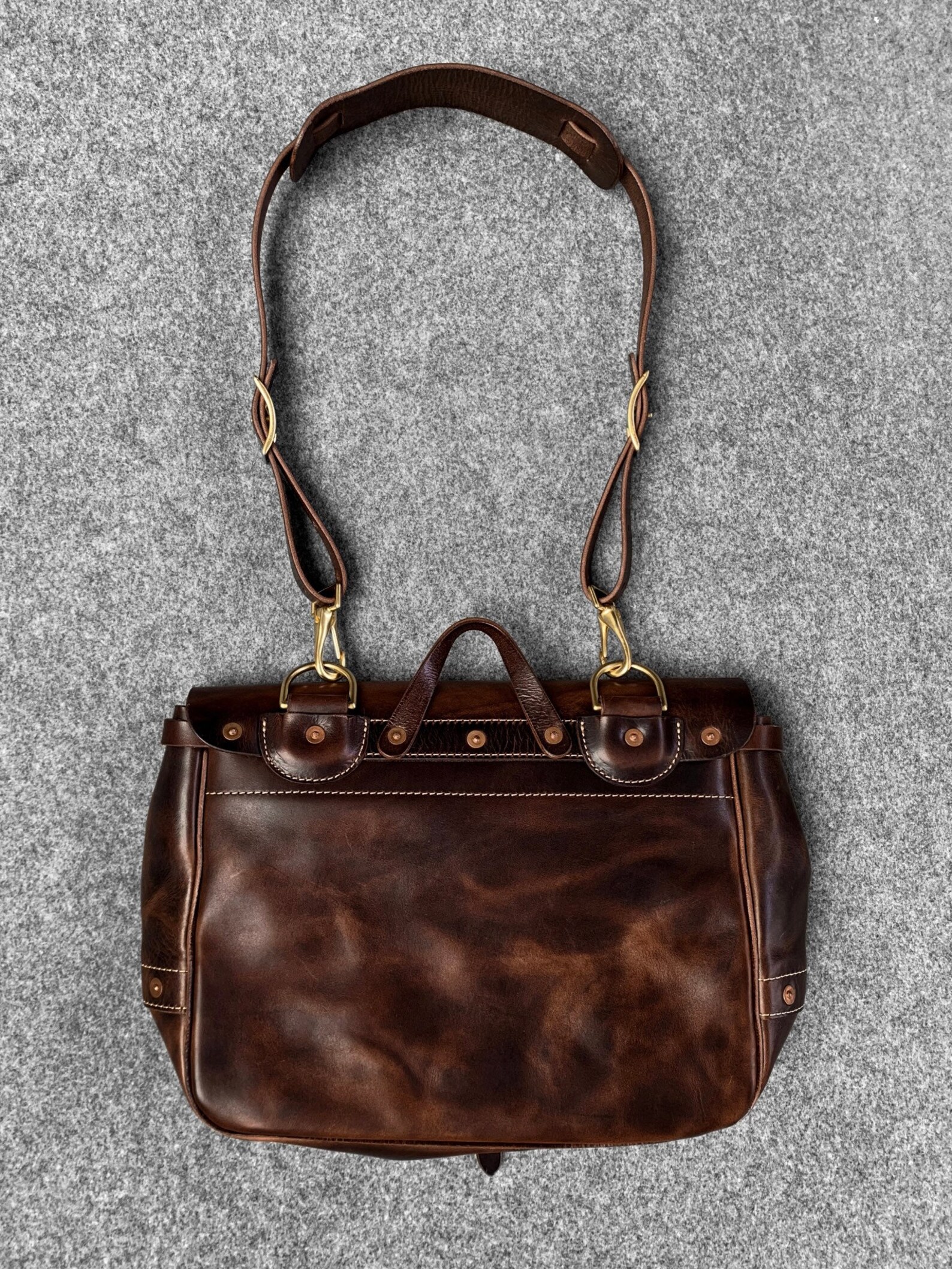 Genuine Leather US Mail Bag Vintage Messenger Briefcase Etsy