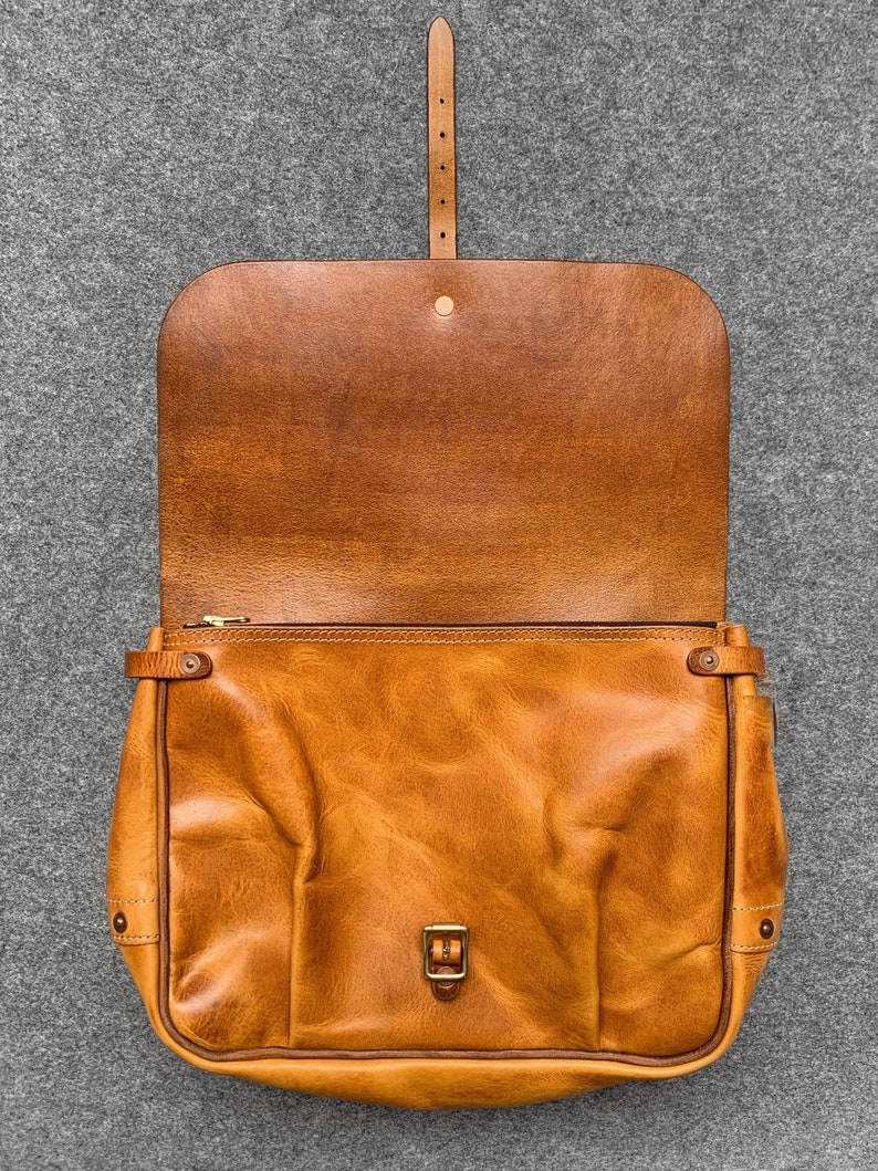 Genuine Leather US Mail Bag Vintage Messenger Briefcase Etsy