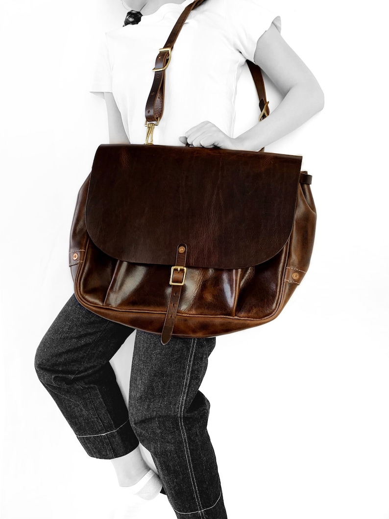 Genuine Leather US Mail Bag Vintage Messenger Briefcase Etsy