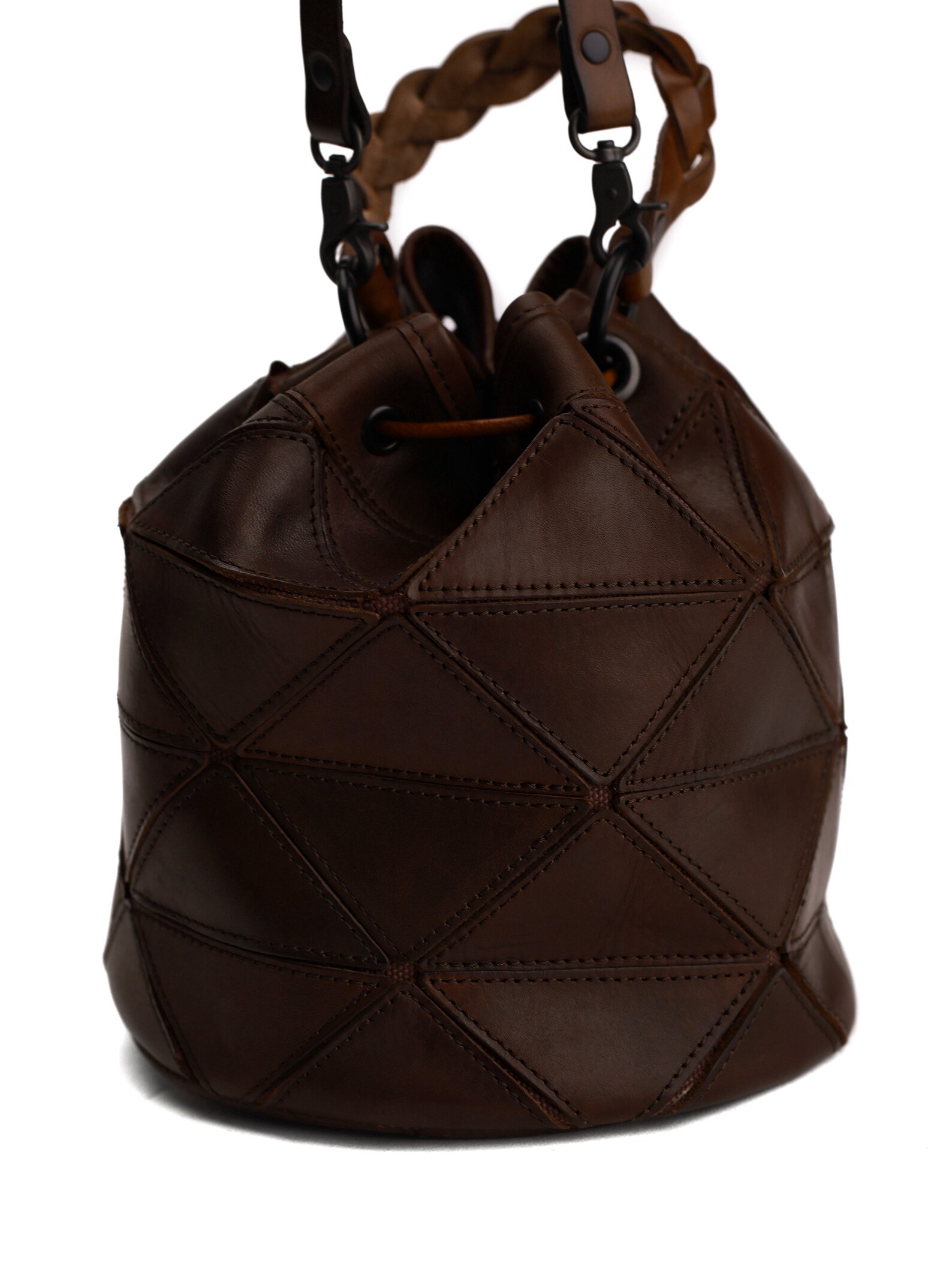 Drawstring Bucket Bag for Women Genuine Leather Shoulder Bag Etsy