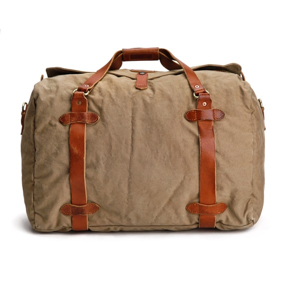 Duffel Bag Classic Large Canvas Bag Weekender Bag Cross-body - Etsy