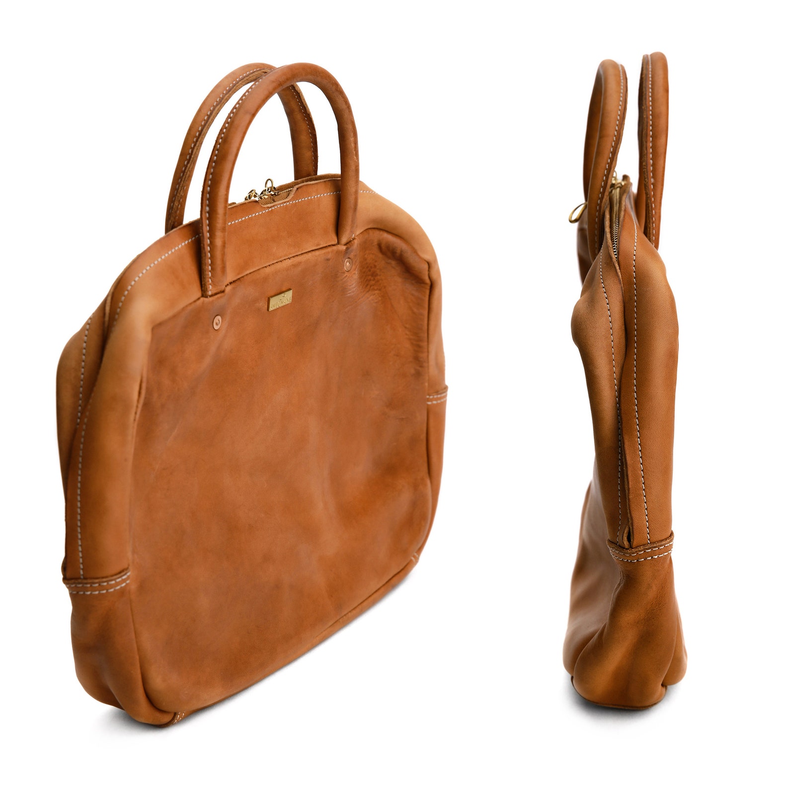 1516 Inch Vintage Laptop Bag Genuine Leather Laptop Handbag Etsy