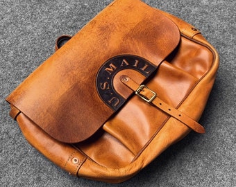 Genuine Leather Mail Satchel Customization For Fernando