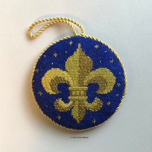 Fleur de Lis-kruissteekpatroon - Frans - kruissteekornament - pdf - digitale download