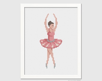 Sugar Plum Fairy Cross-stitch - Nutcracker Ballet - Christmas Needlepoint Ornament - Cross-stitch Ornament - Counted Cross-stitch -