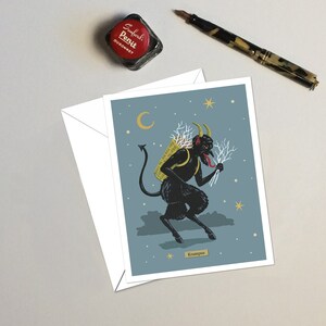 Krampus Christmas Cards 2020, Notescards de Noël, Noël insolite, Chistmas gothiques, humoristique