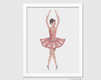 Sugar Plum Fairy Cross-stitch - Nutcracker Ballet - Christmas Needlepoint Ornament - Cross-stitch Ornament - Counted Cross-stitch -