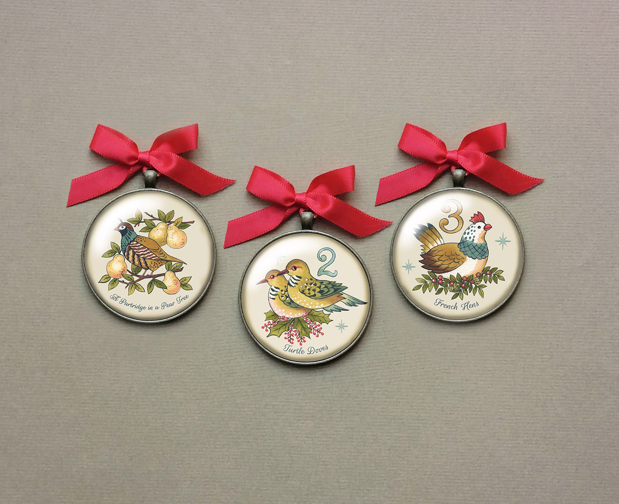 12 Days of Christmas Ornaments Partridge in a Pear Tree Etsy Australia