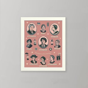 Suffragette Print, Women's History Poster, Equal Rights, 19th Amendment, Women's Suffrage image 3