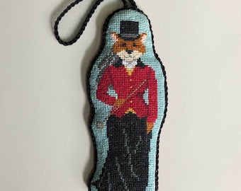 Lady Fox Hunt Cross-Stitch Pattern - Counted Cross-stitch - Needlepoint Pattern  - Instant Download PDF - Digital