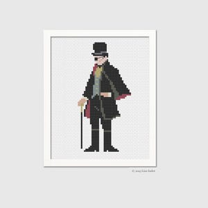 Nutcracker Ballet Drosselmeyer Cross-stitch Pattern of Original Design - Christmas Cross-stitch Ornament - Counted Cross-stitch