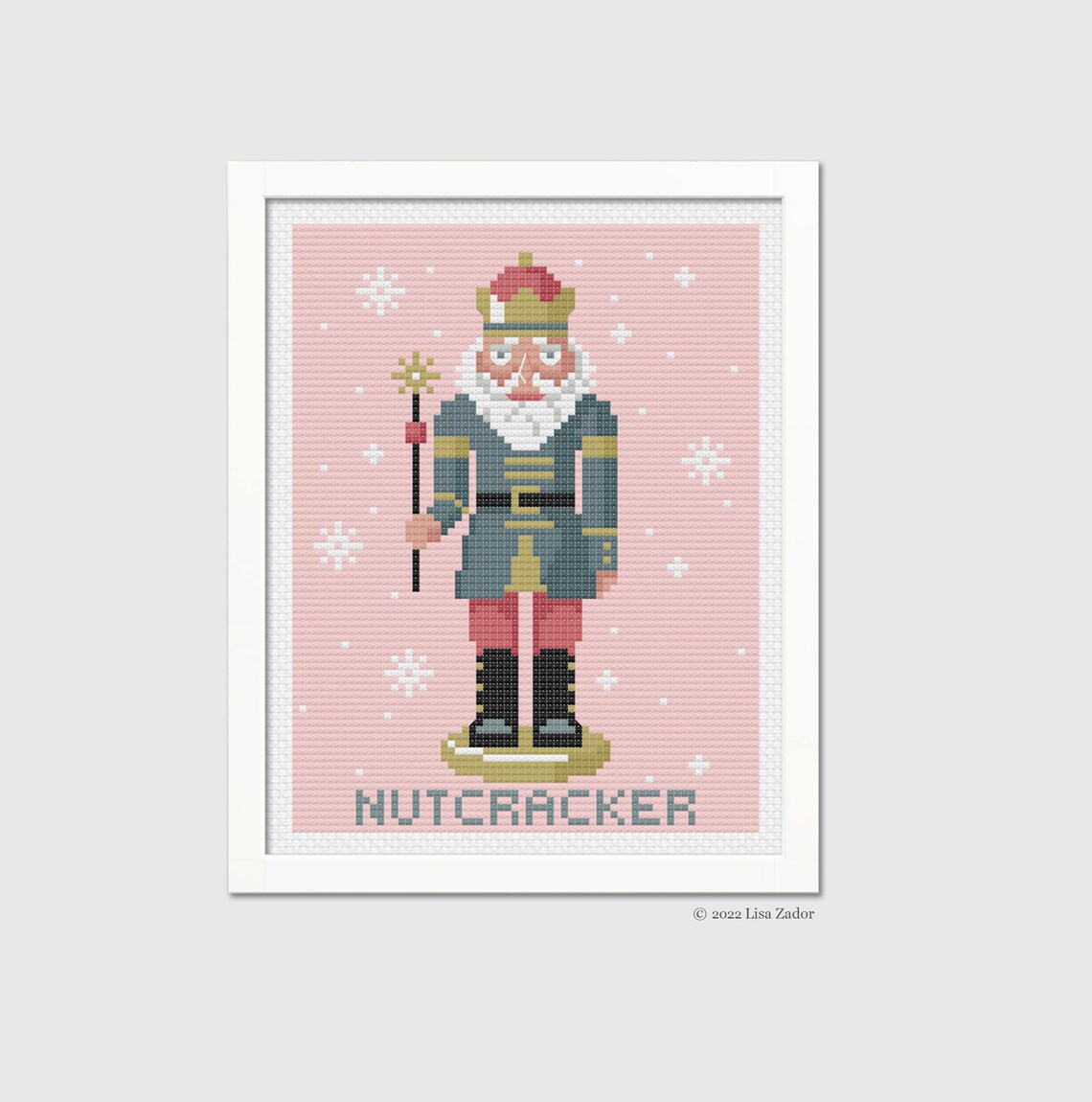 Nutcracker Cross-stitch Christmas Needlepoint Ornament - Etsy