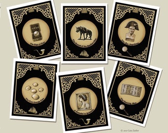 Sherlock Holmes Cards,  Hound of the Baskervilles, Book Lovers Gift, Elementary, Sherlockian, Baker Street, Victorian Mystery