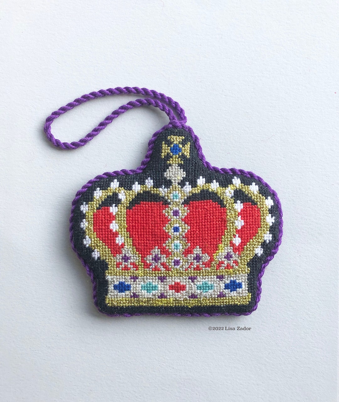 King's Crown Crossstitch Pattern Crown Ornament Etsy