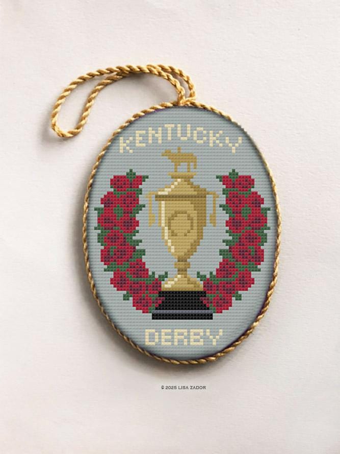 Kentucky Derby Cross-stitch Pattern – Horse Racing Triple Crown