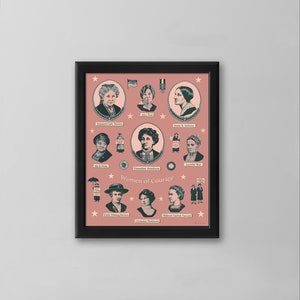 Suffragette Print, Women's History Poster, Equal Rights, 19th Amendment, Women's Suffrage image 2