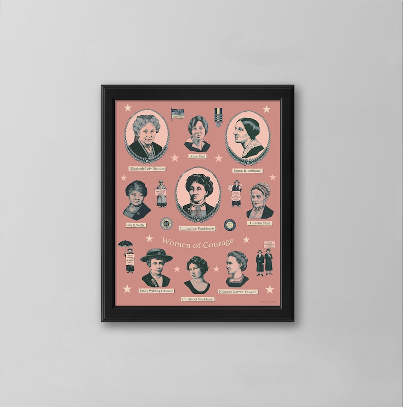 Suffragette Print, Women's History Poster, Equal Rights, 19th Amendment, Women's Suffrage image 2