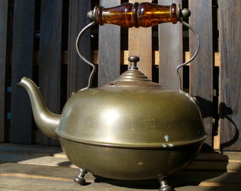 Vintage Possibly Antique Brass Teapot