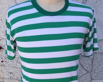Avalos 50er Jahre Style T-Shirt / Querstreifen / 100% Baumwolle / Elvis Presley / Rockabilly