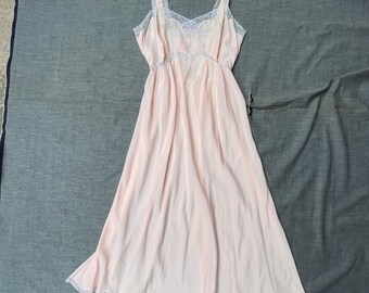 1950s Baby Pink Slip Dress