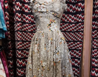 1950s Strapless Cupcake Dress Formal