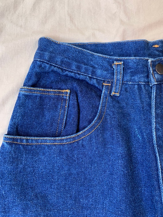 1980s High Waist Tapered Straight Cut Jeans - image 3