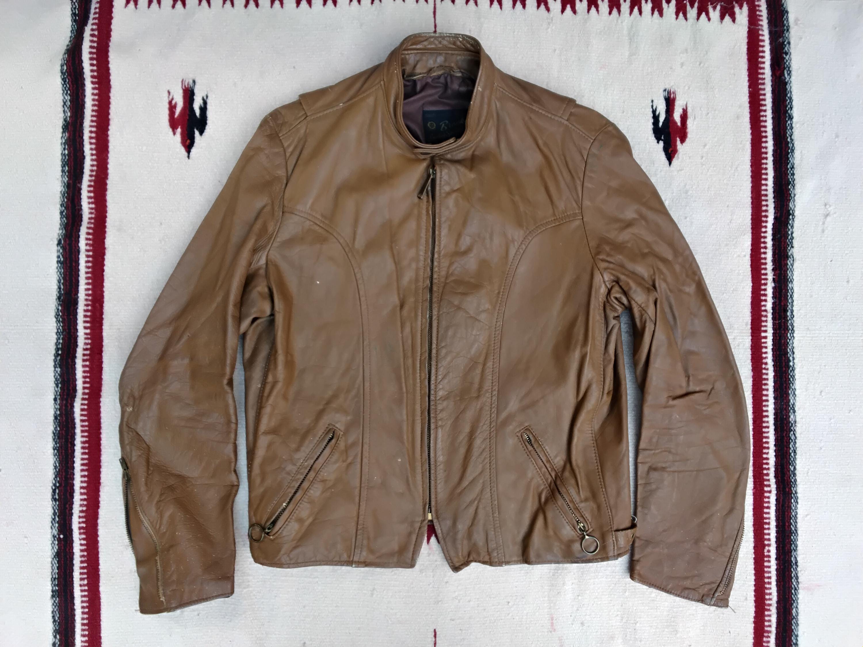 Brooks Leather Sportswear Jacket - Etsy