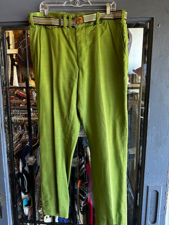 1960s Arnold Palmer Golf Pants With Belt - image 1