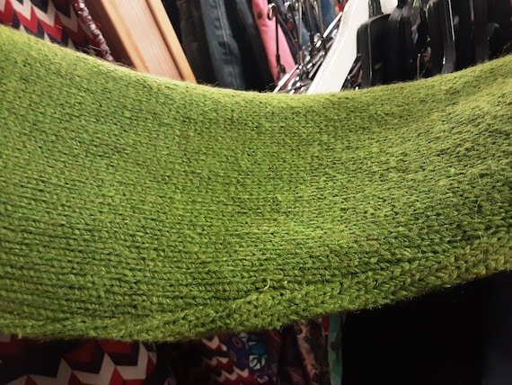 1960s Green Suede Paneled Sweater - image 3