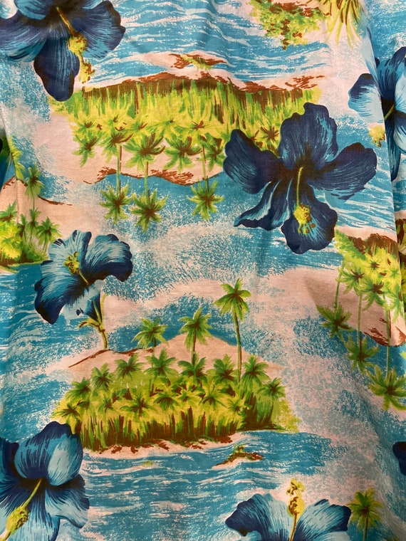 1950s Hukilau Fashions Tiki Hawaiian Shirt - image 6