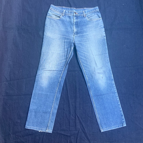 70s blue jeans