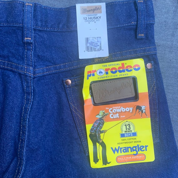 1980s Dead Stock Wranglers Blue Jeans - image 4