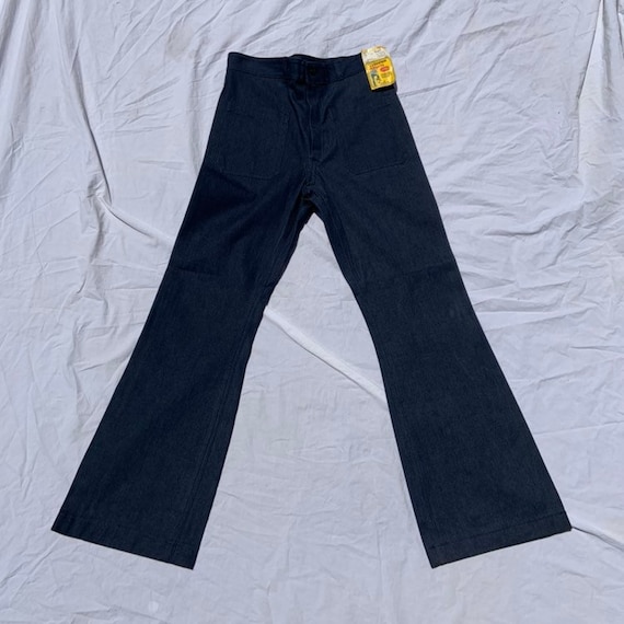 1970s (Unused!!) Dungaree Deadstock Bell Bottoms