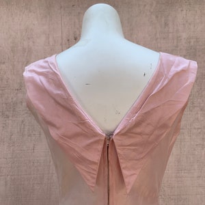 1950s Pink Raw Silk Dress image 4