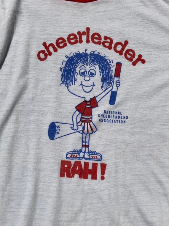 1980s Cheerleader Ringer T-Shirt - image 3