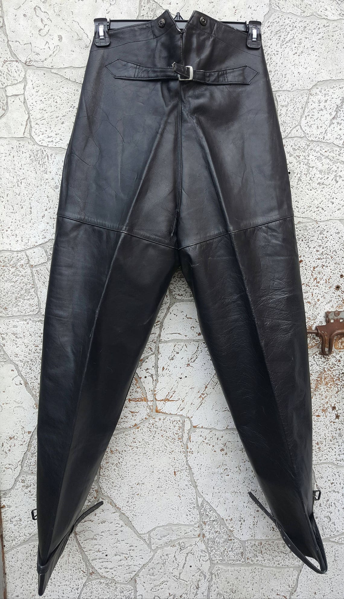 1930's 1940's DEADSTOCK Leather Riding Pants // VERY - Etsy