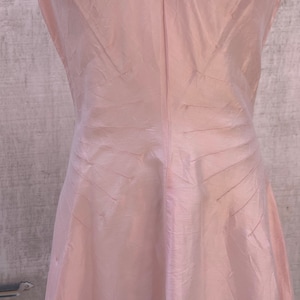 1950s Pink Raw Silk Dress image 3