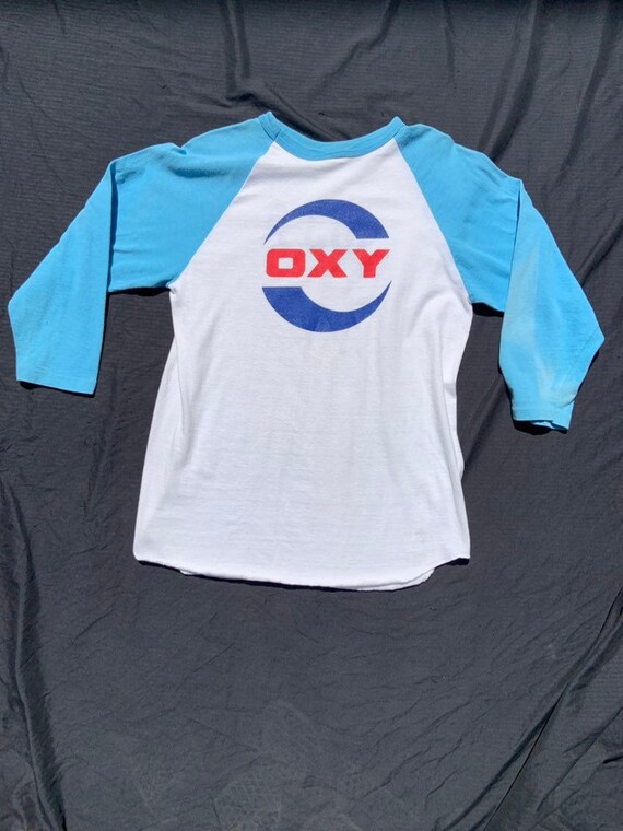 1980s Baby Blue Baseball Tee