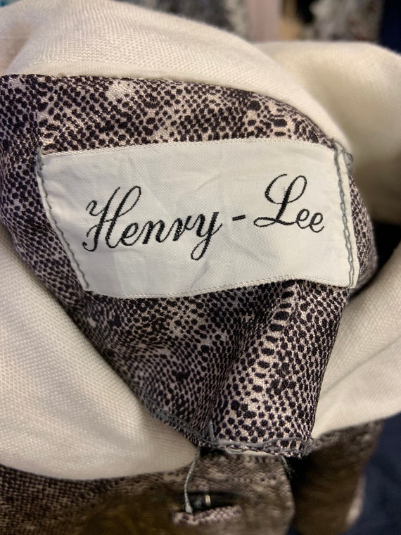 1950s Brown and White Collared Button Up Dress - image 5