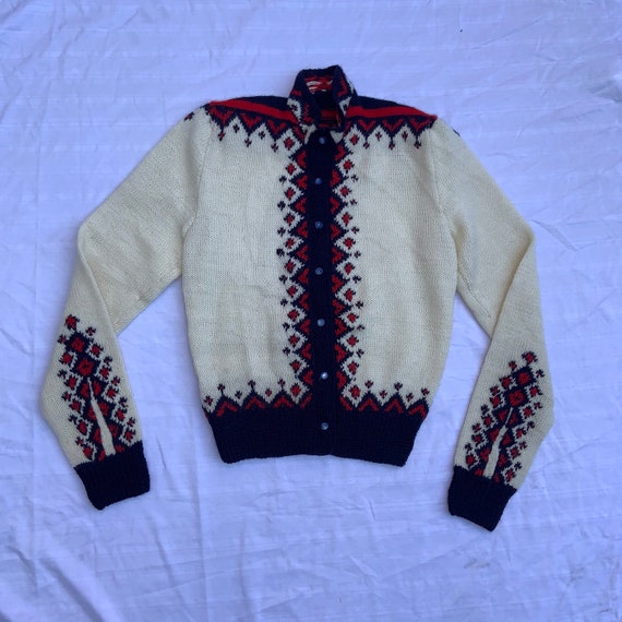 Ladies 1940s Ski Cardigan XS
