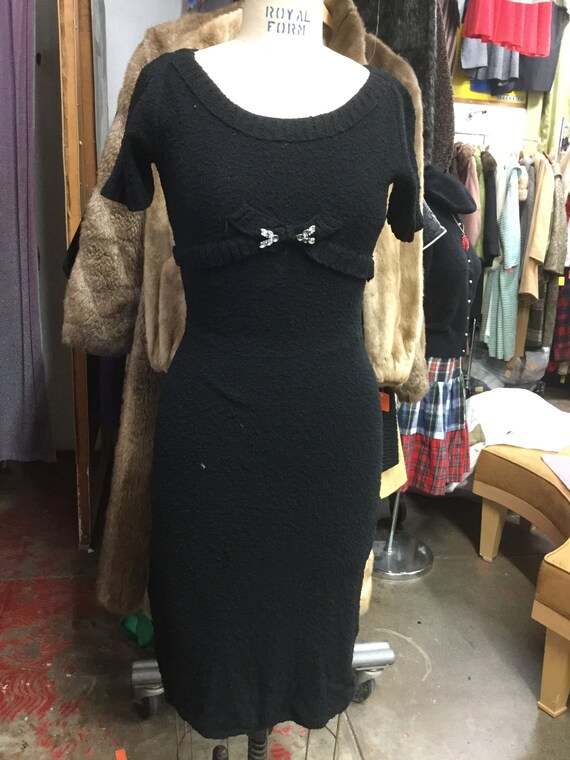 1950’s Black Sweater Dress
